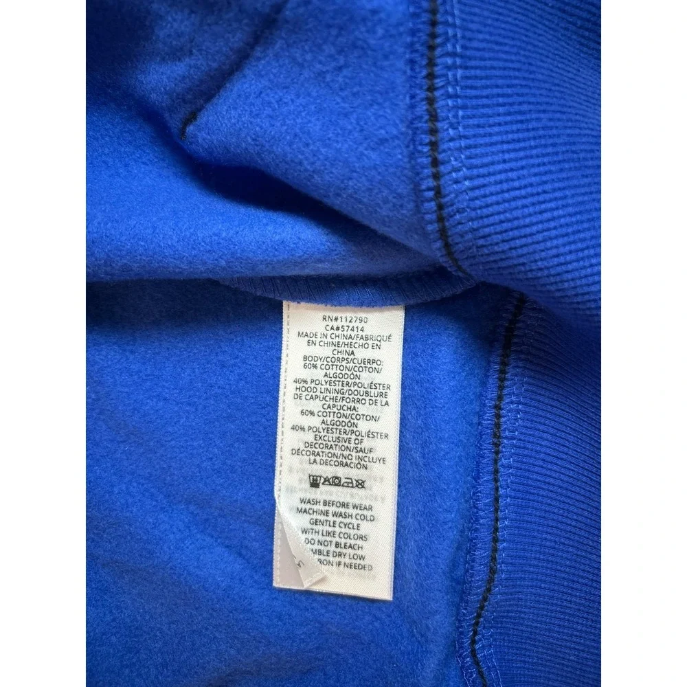 True Religion Men Y2K Surf The Web Contrast TR Zip Hoodie Blue Large Urban NWT